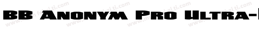 BB Anonym Pro Ultra字体转换